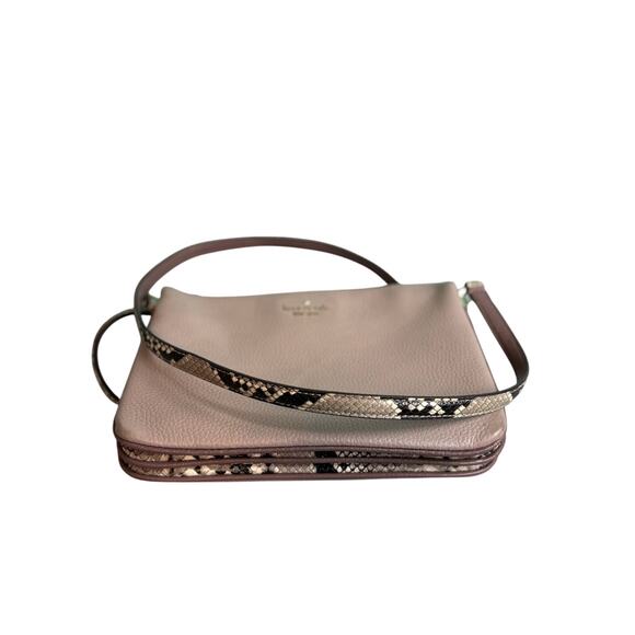 Kate Spade New York Jackson Mixed Material Triple Gusset Crossbody - Picture 11 of 12